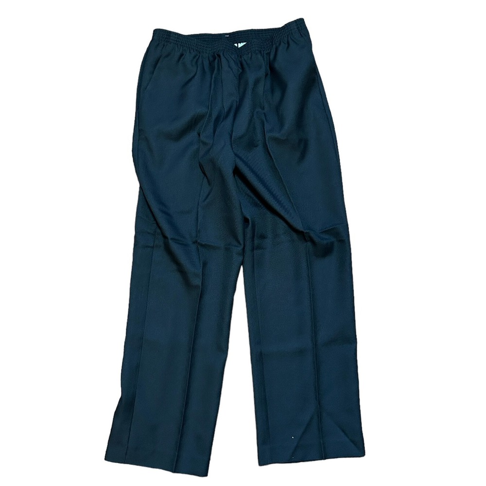 Alfred Dunner Pull‎ On Pants NEW Black classic Stretch Elastic Waist Size 12P